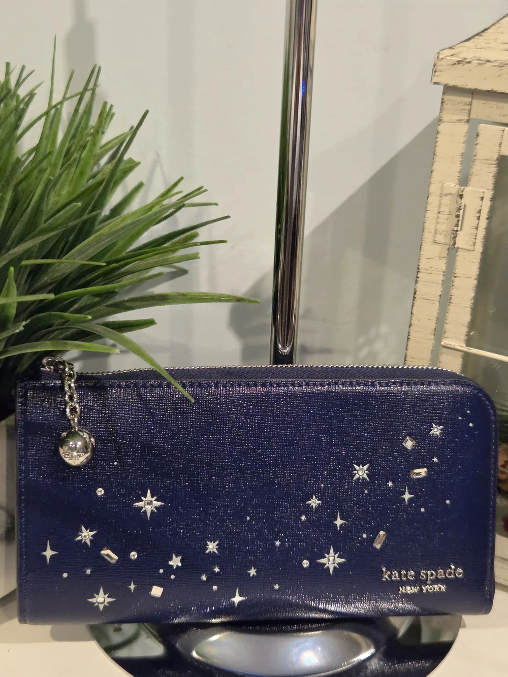 Kate Spade NY Devin Embellished Zip-Around Continental Wallet